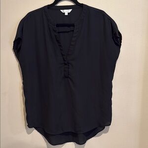 ❤️Charming Charlie Elegant Casual Versatile Black Blouse
